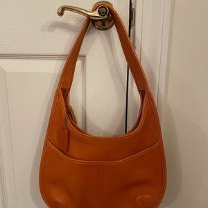 Vintage Coach 9033 Ergo Hobo Bag in Orange Leather